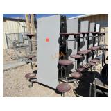 School Surplus: (5)pc -12FT Folding Tables w/Seats