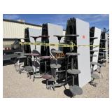 School Surplus: (6)pc -12FT Folding Tables w/Seats