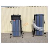 School Surplus: (2)pc -12FT Folding Tables w/Bench