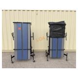 School Surplus: (2)pc -12FT Folding Tables w/Bench