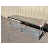 8FT SS Restaurant Kitchen Work Table w/Shelf