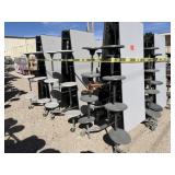 School Surplus: (6)pc -12FT Folding Tables w/Seats