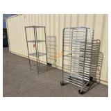 School Surplus: (2)pc Metro Rack, Bakery Tray Rack