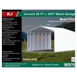 UNUSED 20FT x 30FT Steel Open Equipment / Garage