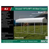 UNUSED 11FT x 19FT Steel Covered Vehicle Carport