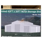 UNUSED 42FT x 30FT Steel Garage / Shop / Barn