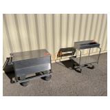 (2) Rolling Kitchen SS Carts