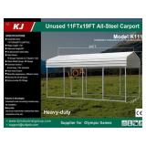 UNUSED 11FT x 19FT Steel Covered Vehicle Carport