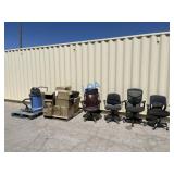 Floor Cleaning Machine, Chairs, Towel Dispensers