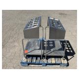 (2)pcs- SS Kitchen Silverware Carts- F