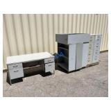 (7)pc- Office Desk, File Cabinet, Shelving
