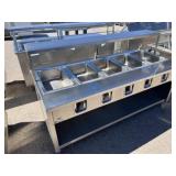 School Surplus- 80" Heated Food Table