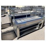 School Surplus- 77" Cold Food Table Cart