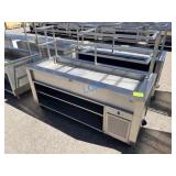 School Surplus- 77" Cold Food Table Cart
