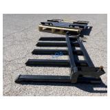 UNUSED Skid-Steer Bucket Forks, Attachment Plate