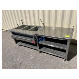 School Surplus- 87" 3Bay Heated Food Table