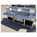 School Surplus- 78" Hot / Cold Food Table