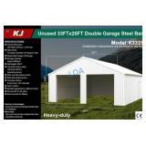UNUSED 33FT x 25FT Steel Double Garage / Barn