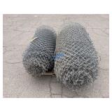 Pallet- (2) Rolls of Chain Link Fencing -H