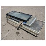 Pallet of Assorted Glass / Metal Door Panels