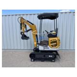 UNUSED 23HP Gas Mini-Excavator XZ20R w/Blade,Thumb