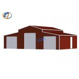 UNUSED 42FT x 30FT Red Steel Garage / Shop / Barn