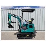 UNUSED 15HP Gas Mini-Excavator KV16R w/ Blade