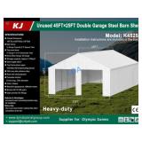 UNUSED 45FT x 25FT BIG Steel Double Garage / Barn