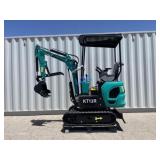 UNUSED 15HP Gas Mini-Excavator KT13R w/ Blade