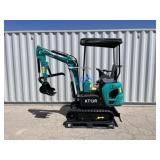 UNUSED 15HP Gas Mini-Excavator KT13R w/ Blade