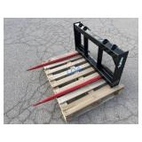 UNUSED Skid-Steer Hay Bale Fork Attachment