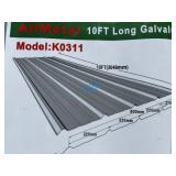 UNUSED (100)pc 10FT Galvanized Steel RoofingPanels