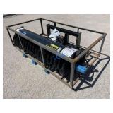 UNUSED Skid-Steer Hydraulic 72' Rotary Angle Broom