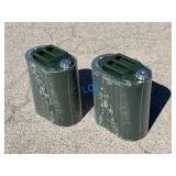 (2)pc- UNUSED 8GAL / 30L Steel Fuel Cans