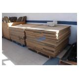 School Surplus: Row of Steel Racks / Wood Shelves