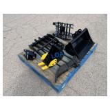 (6)pc- NEW 2026 ZJG Mini-Excavator Attachment Set