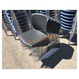 10pc Black HDN Stack Chairs