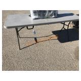 6FT Gray Lifetime Folding Plastic Table