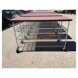 5 FT Chrome Rolling Metro Table / Rack