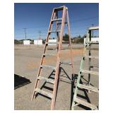 8FT Fiberglass Red Ladder