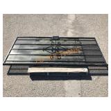 Black Iron Locking Screen Door