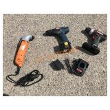5pc-12v RyobiDrill,Battery,Charger,Grind