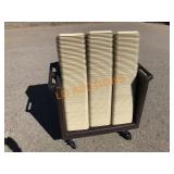 Kitchen Rolling BRN Tray Cart w/240Trays