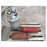 Pallet - 2 CO2 Tanks, Steel Propane Tank