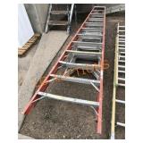 3pc -12FT Red and 2 6FT Aluminum Ladders