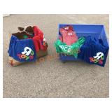 Tub and Box of NEW TOYS R US Shirts