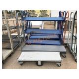 5pc Rolling Industrial Steel Carts