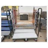 5pc Rolling Industrial Steel Carts