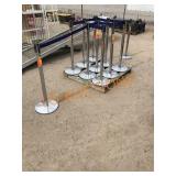 11pc Crowd Control Barriers