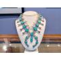 Navajo turquoise and silver Squash Blossom necklace purchased in 1970s at Navajo reservation in Arizona